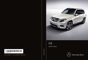 2015 Mercedes Benz GLK Operator Manual